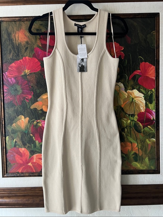 Sincerly Jules Dresses & Skirts - SINCERELY JULES NWT Size M Ivory Sleeveless Bodycon Dress